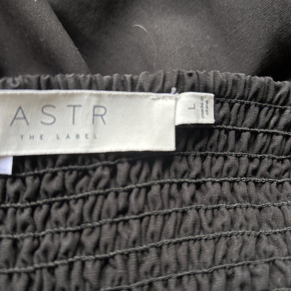 ASTR the label Women’s Aleda Dress Retail $80.52 Midi Ruffle Cut Out Large - Picture 10 of 12